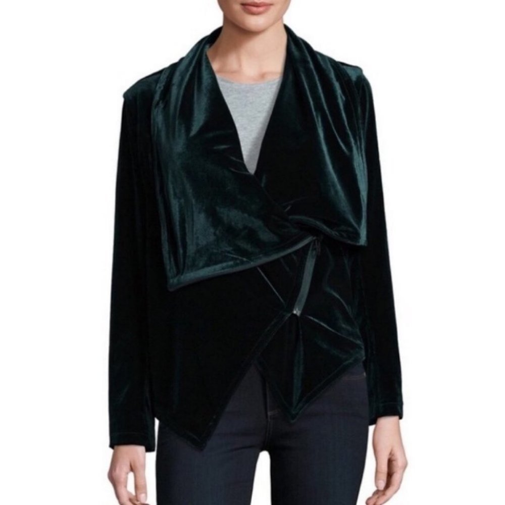 NWT  Blank NYC Forest Green Velvet Moto Jacket NWT Coat‎ Size XS New With Tags